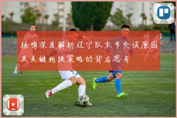 杨鸣深度解析辽宁队末节失误原因及关键轮换策略的背后思考